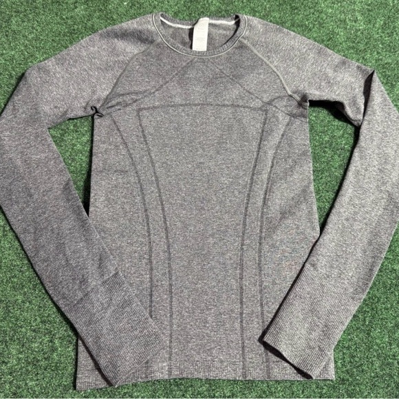 Ivivva Other - Ivivva by Lululemon Girls Swiftly Fly Tech Seamless Long Sleeve Shirt XS Gray